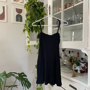 Black Dress with Ties